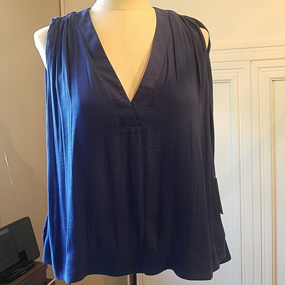 NWT Free People Darcy Super Swing Cobalt Blue Top